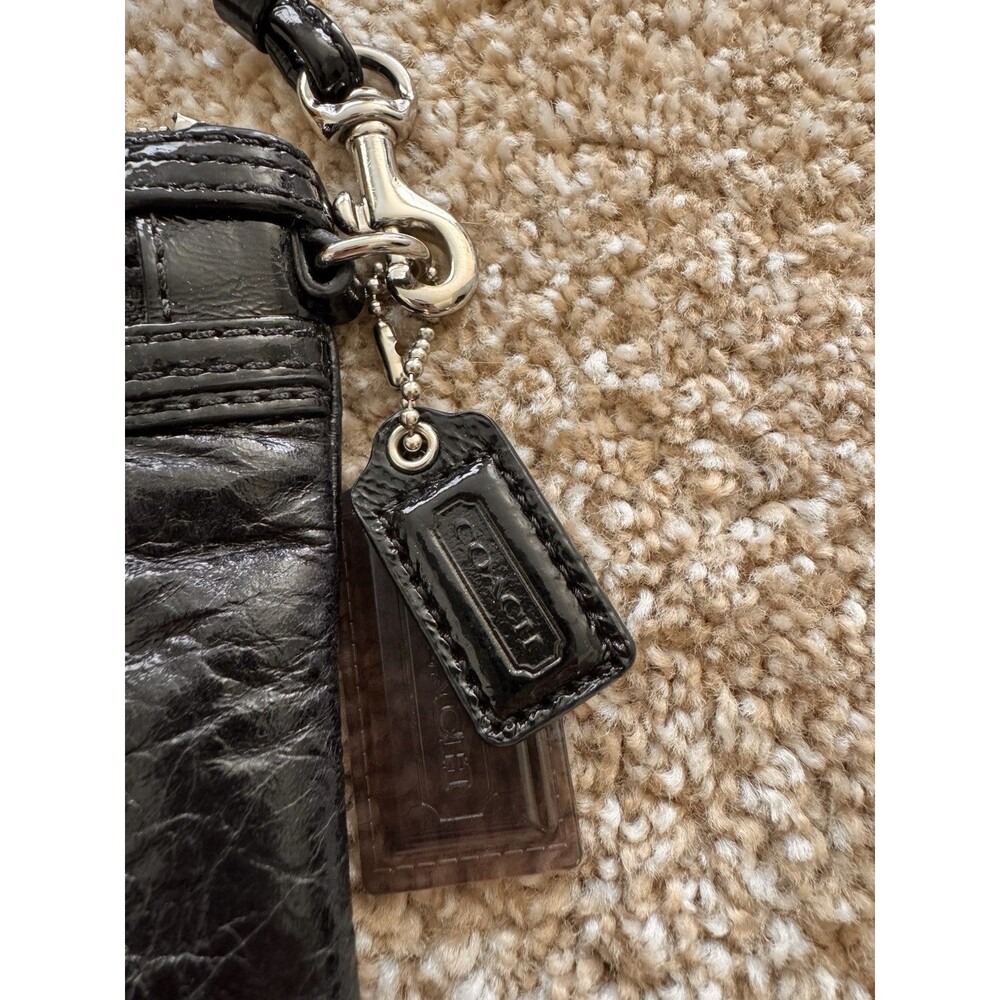 Coach Poppy Vintage Wristlet Black Wallet Purse Detachable Strap Rare Y2K 2000s - Picture 4 of 7